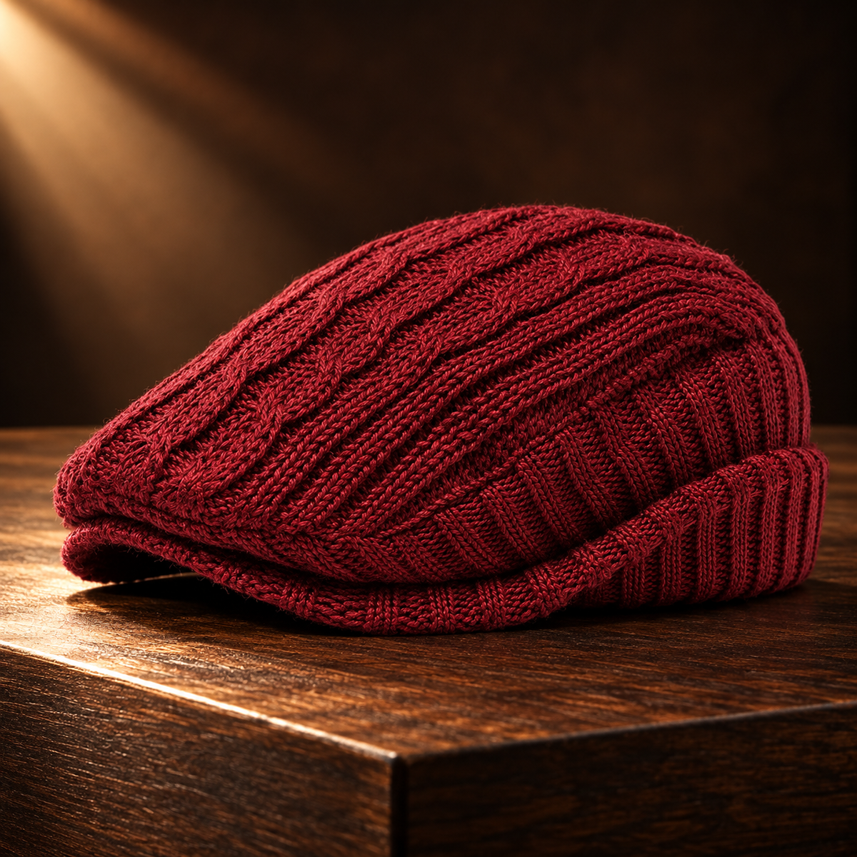Oslo Cotton Knit Flat Cap