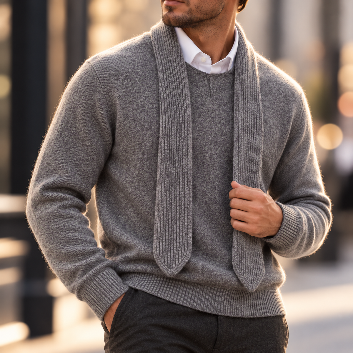 Murphy Knit Tie Sweater