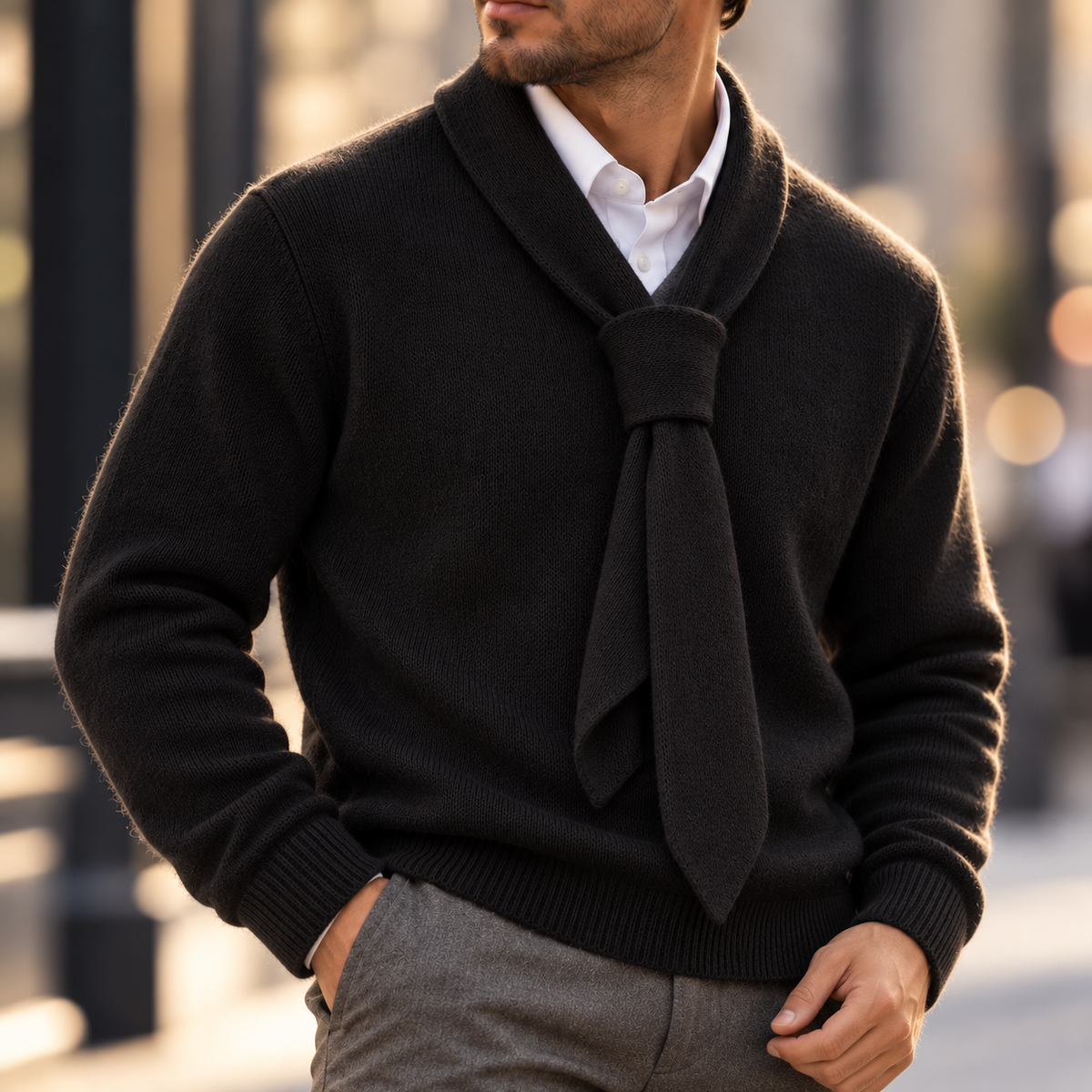 Murphy Knit Tie Sweater
