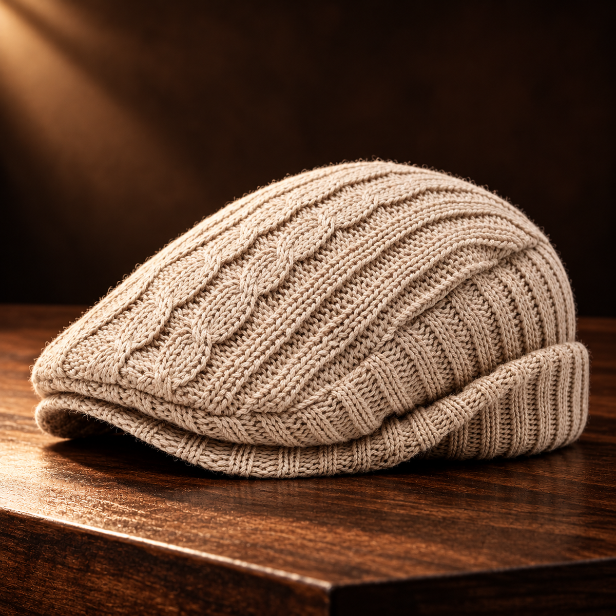 Oslo Cotton Knit Flat Cap