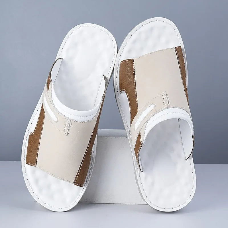 Paulo Leather Slide Sandal