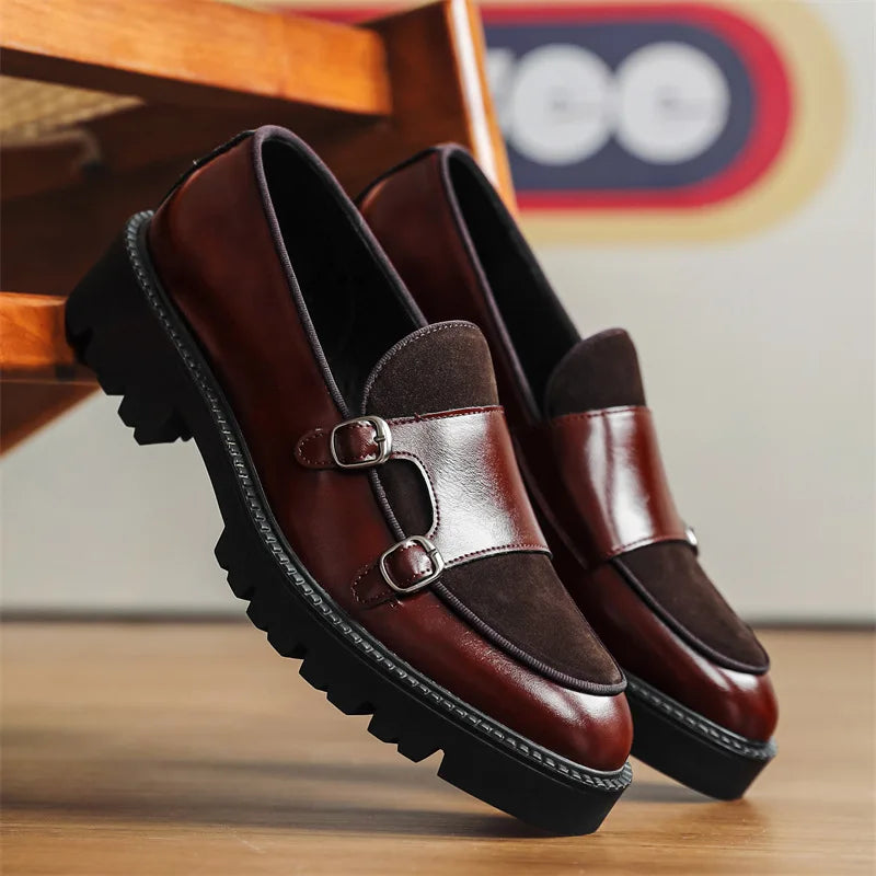 Luciano Leather Monkstrap Shoe