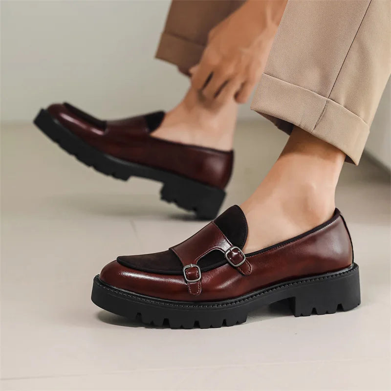 Luciano Leather Monkstrap Shoe