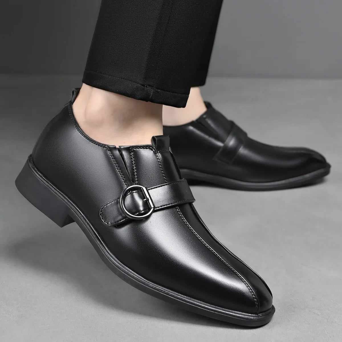 Carnegie Leather Monk Strap