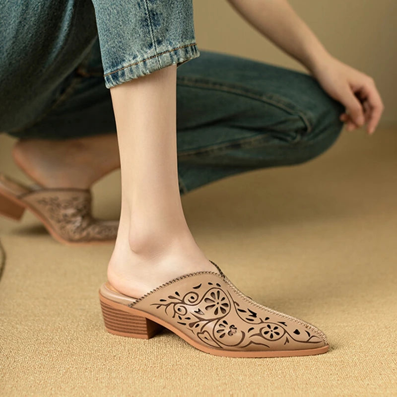 Elgazar Genuine Leather Mule