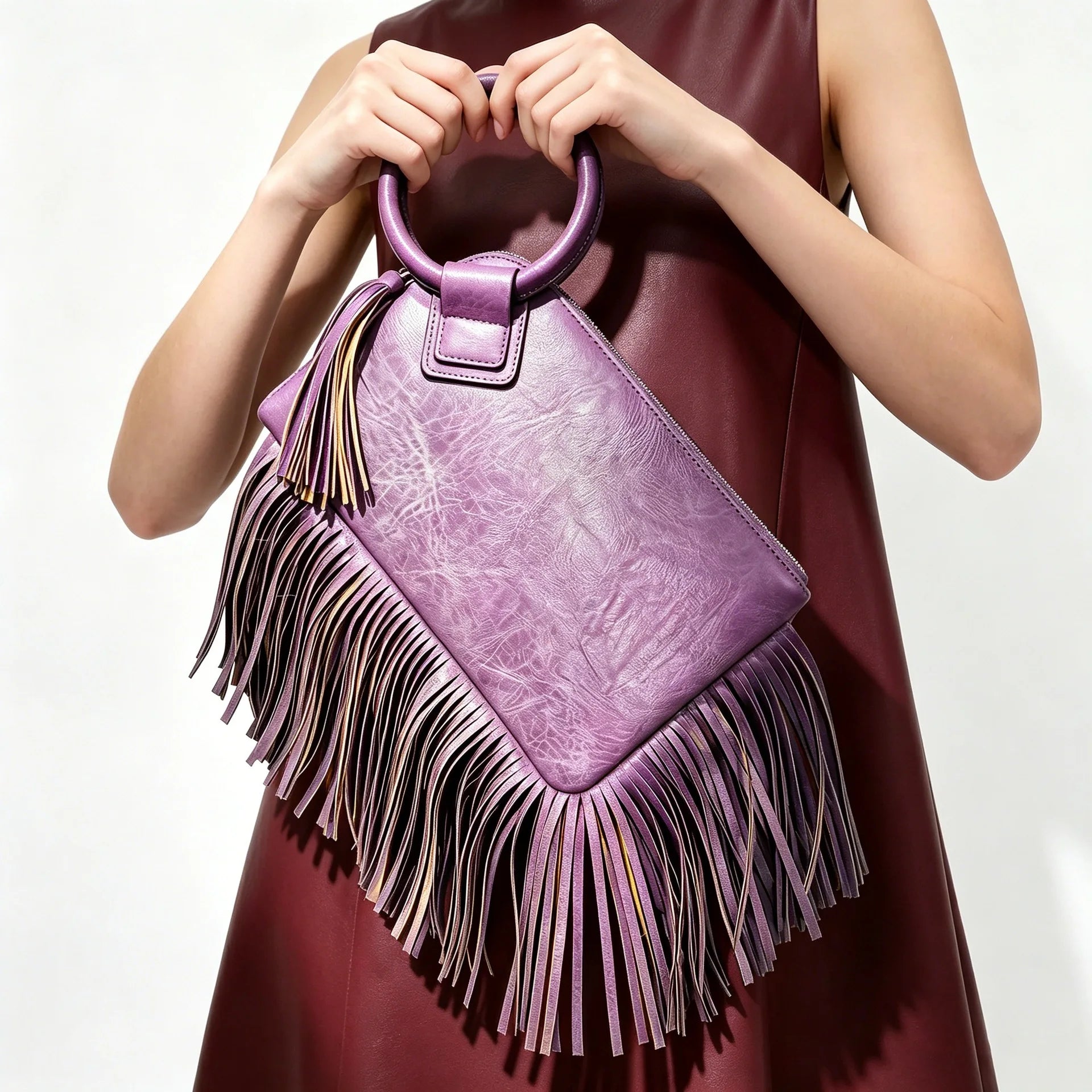 Aster Fringe Clutch Bag