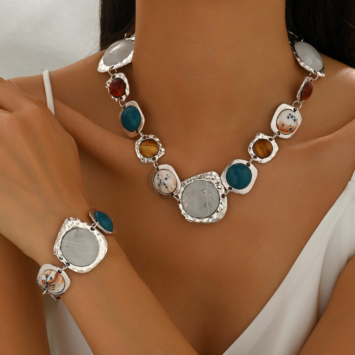 Azami Gemstone Jewelry Set