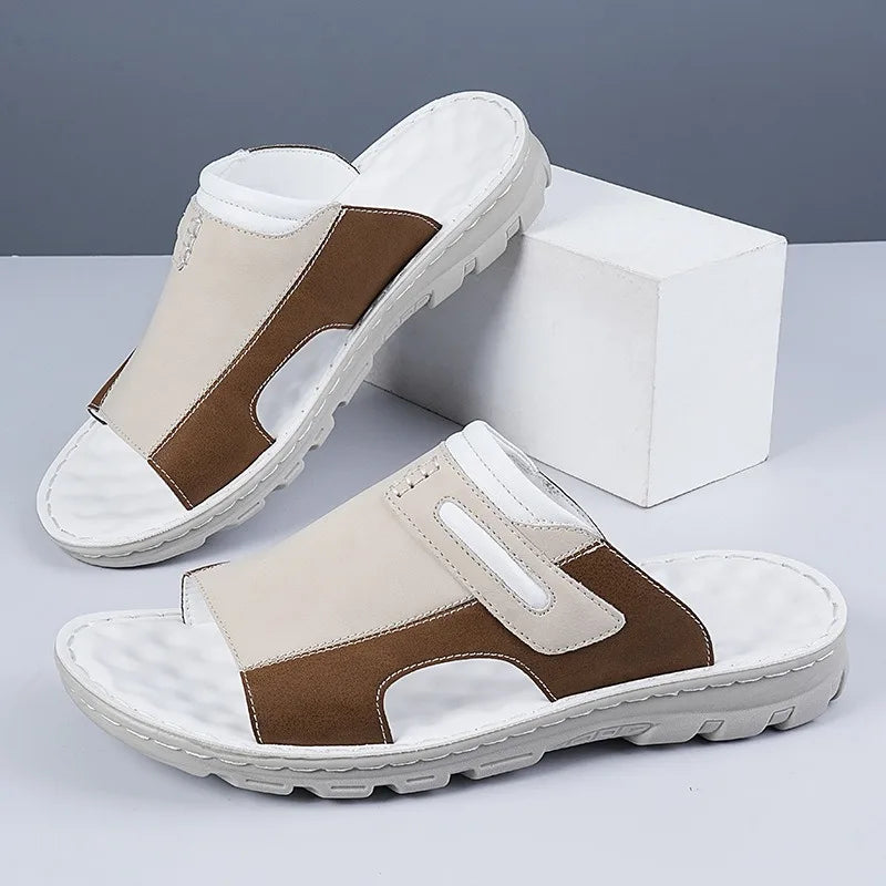 Paulo Leather Slide Sandal