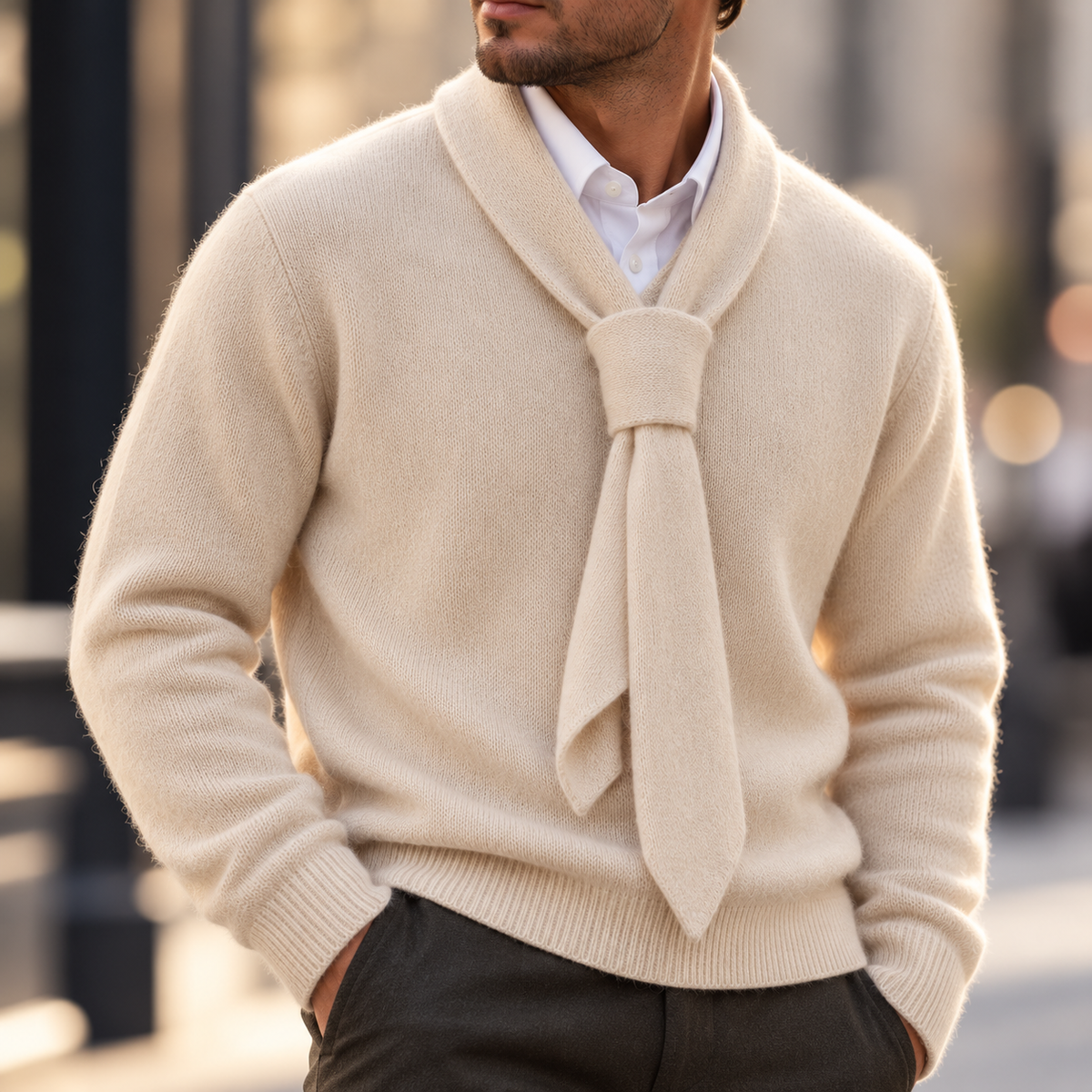 Murphy Knit Tie Sweater