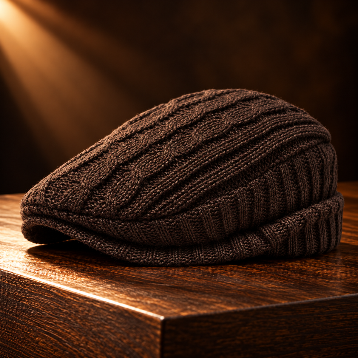 Oslo Cotton Knit Flat Cap