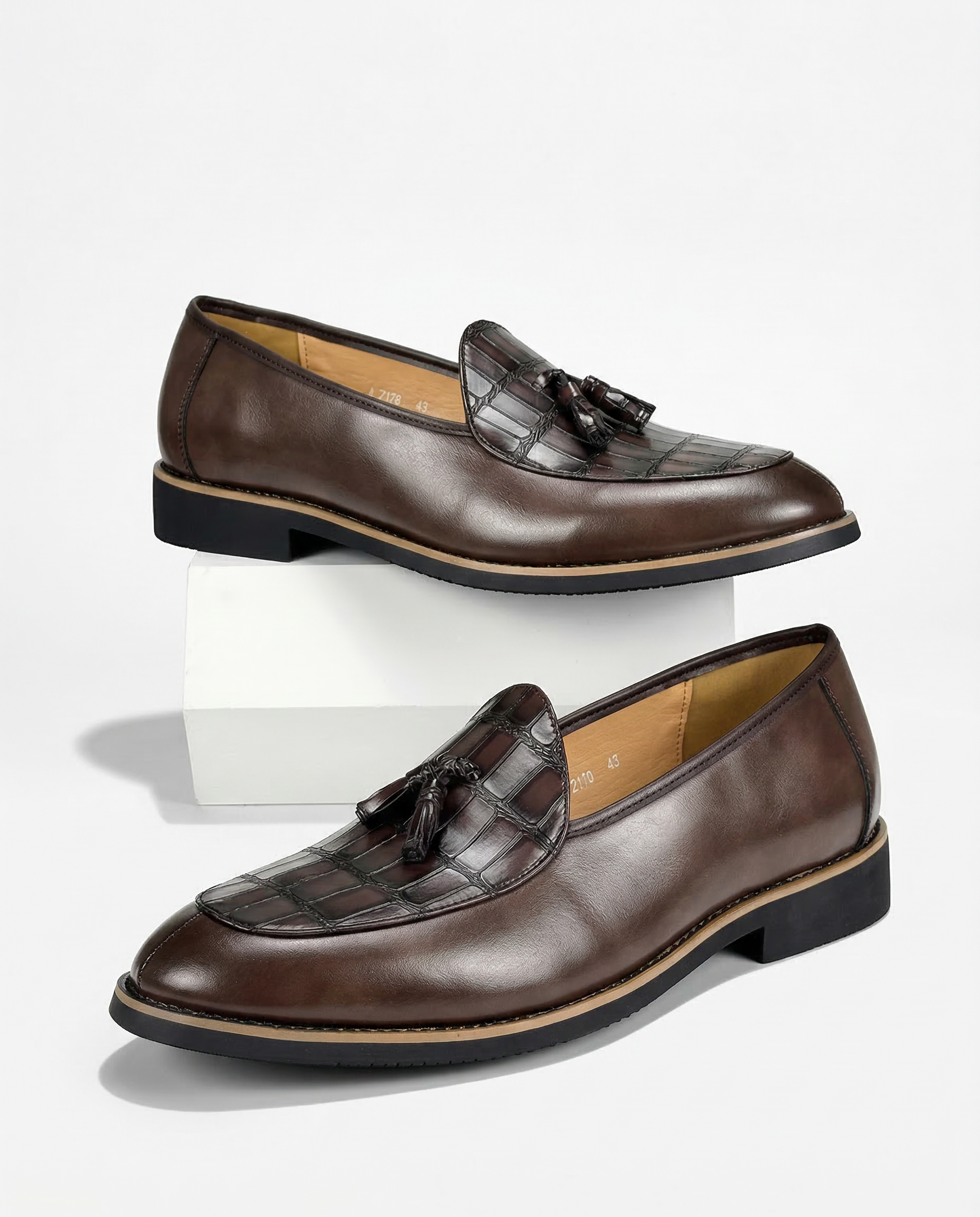 Casablanca Crocskin Leather Loafer