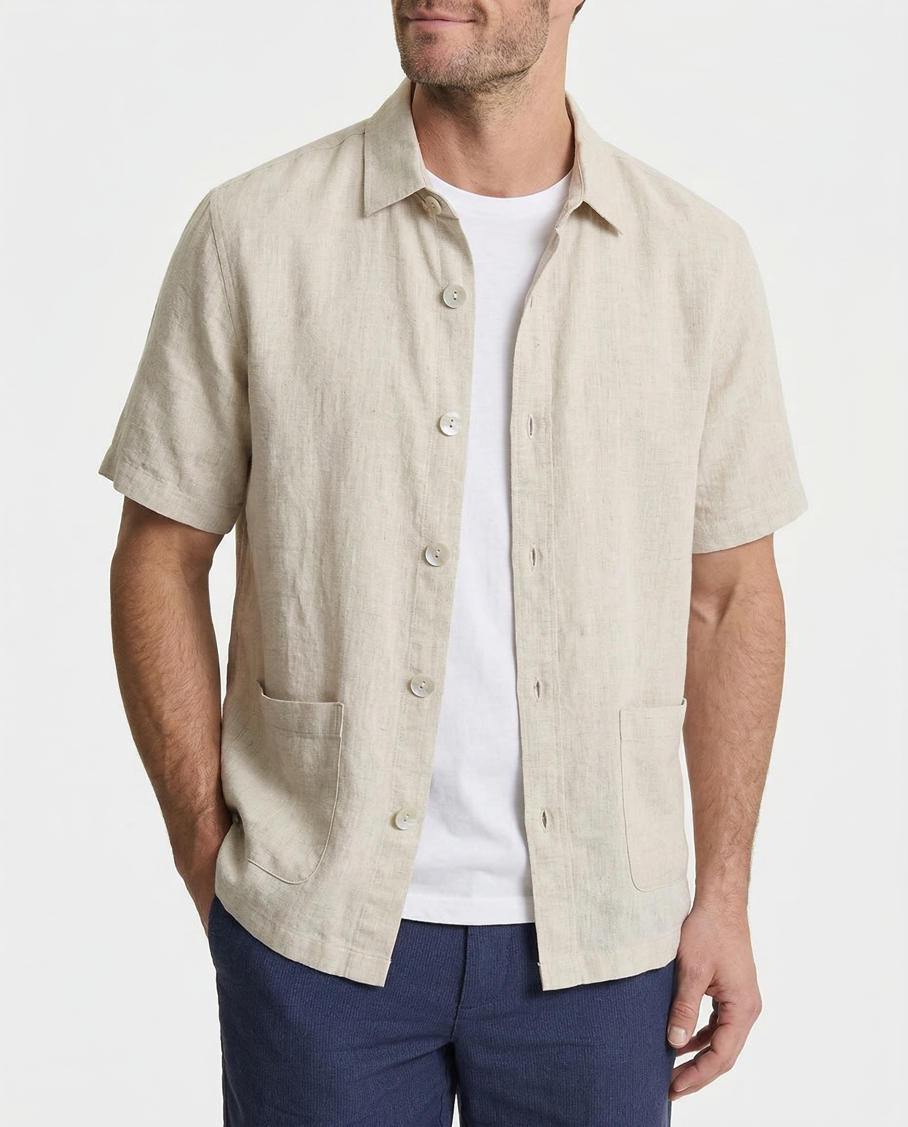 Carter Linen-Blend Shirt