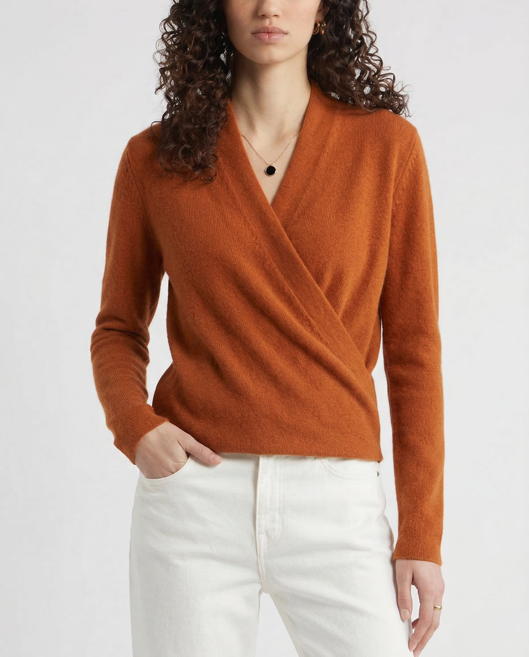 Tori Wool Wrap Sweater
