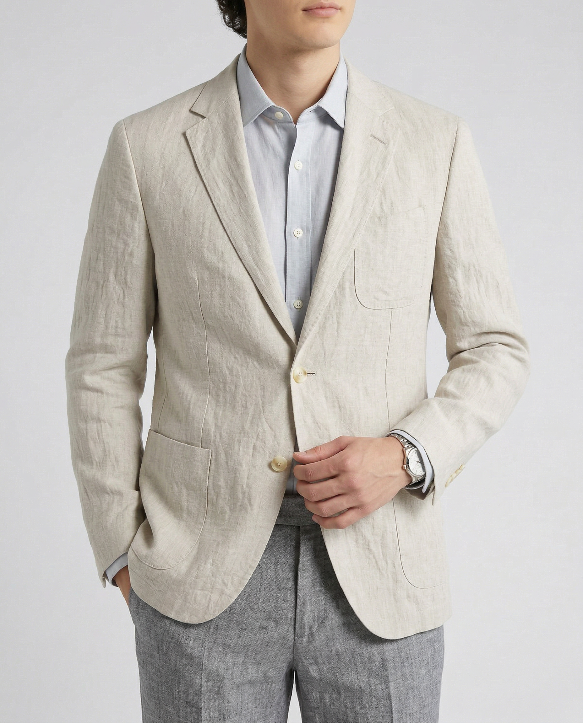 Whitmore Linen-Blend Blazer