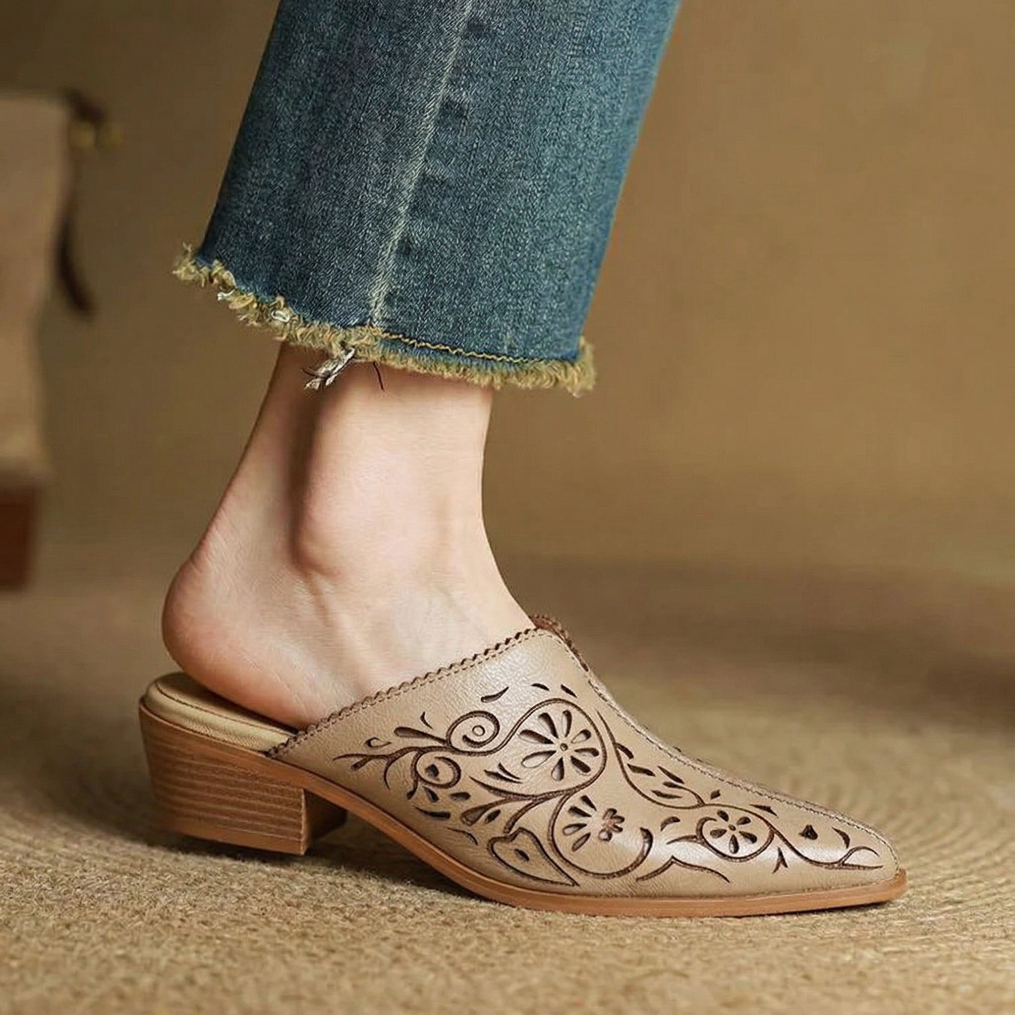 Elgazar Genuine Leather Mule