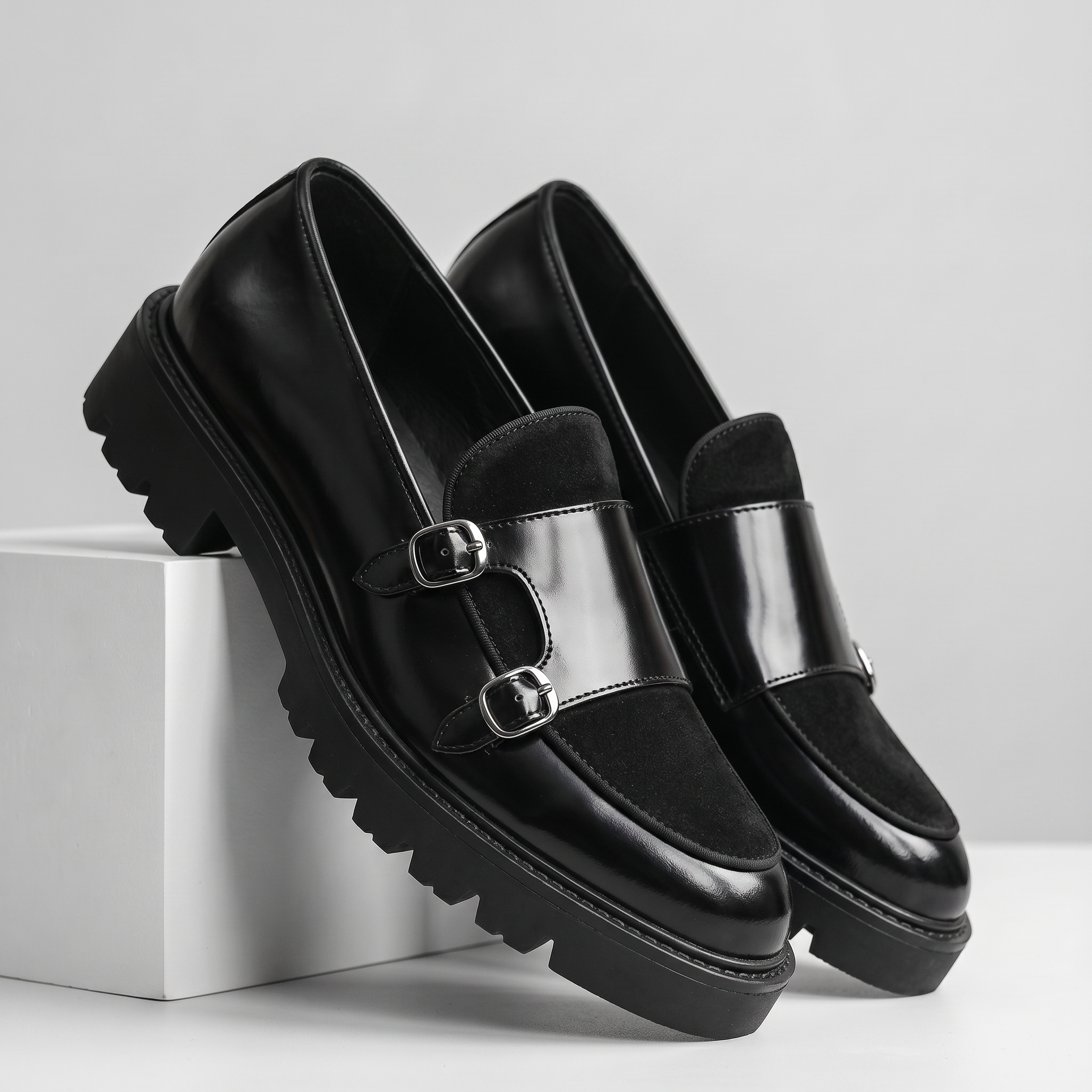 Luciano Leather Monkstrap Shoe