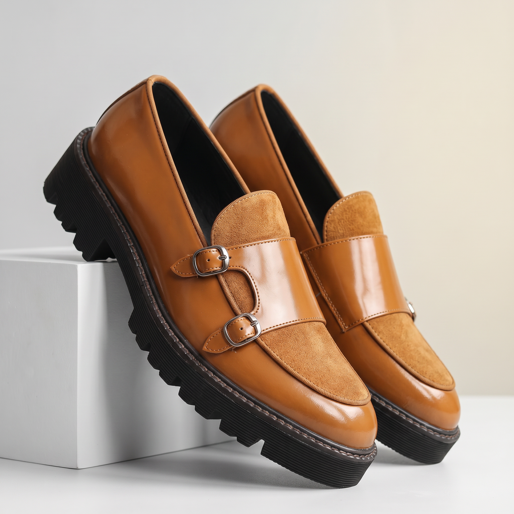Luciano Leather Monkstrap Shoe
