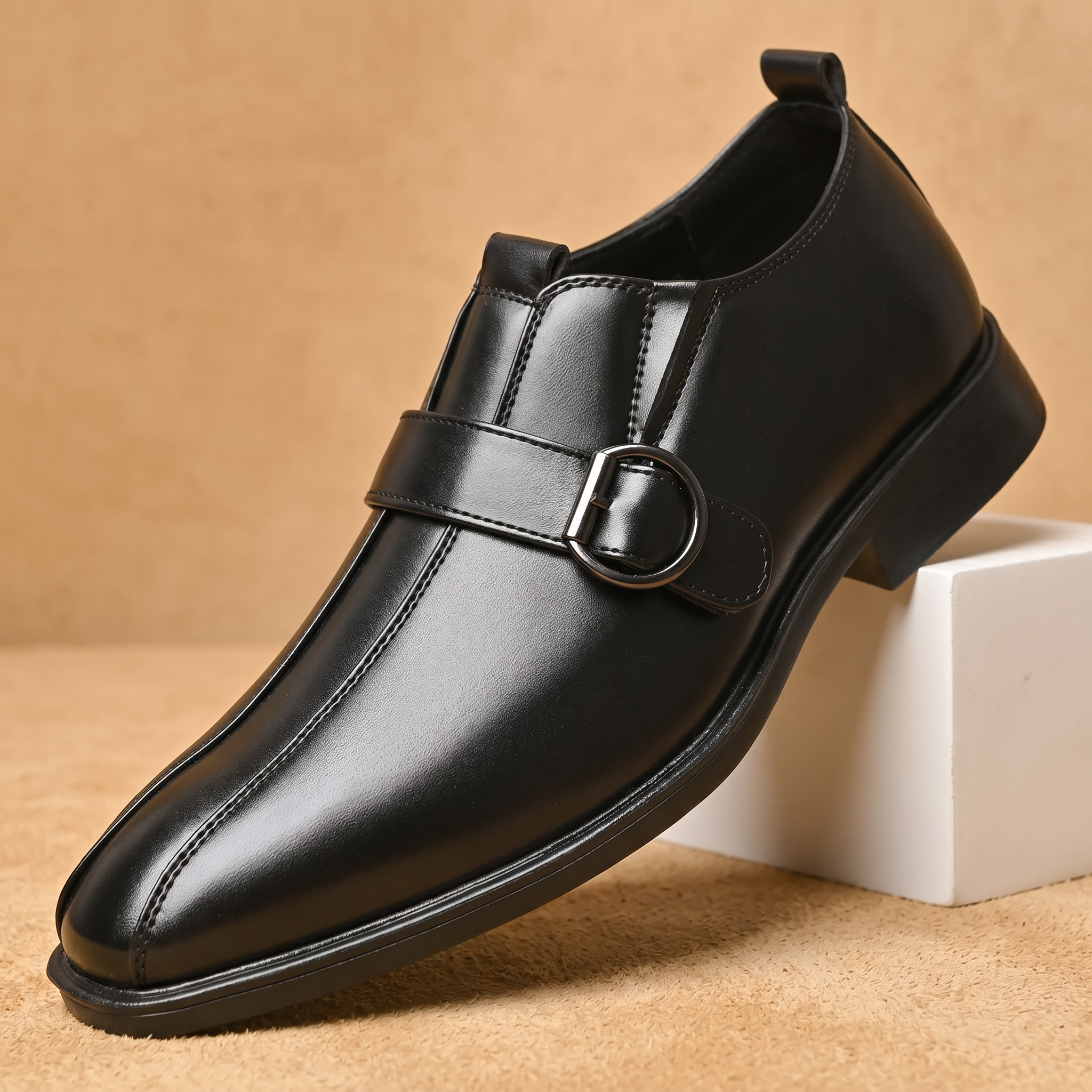 Carnegie Leather Monk Strap