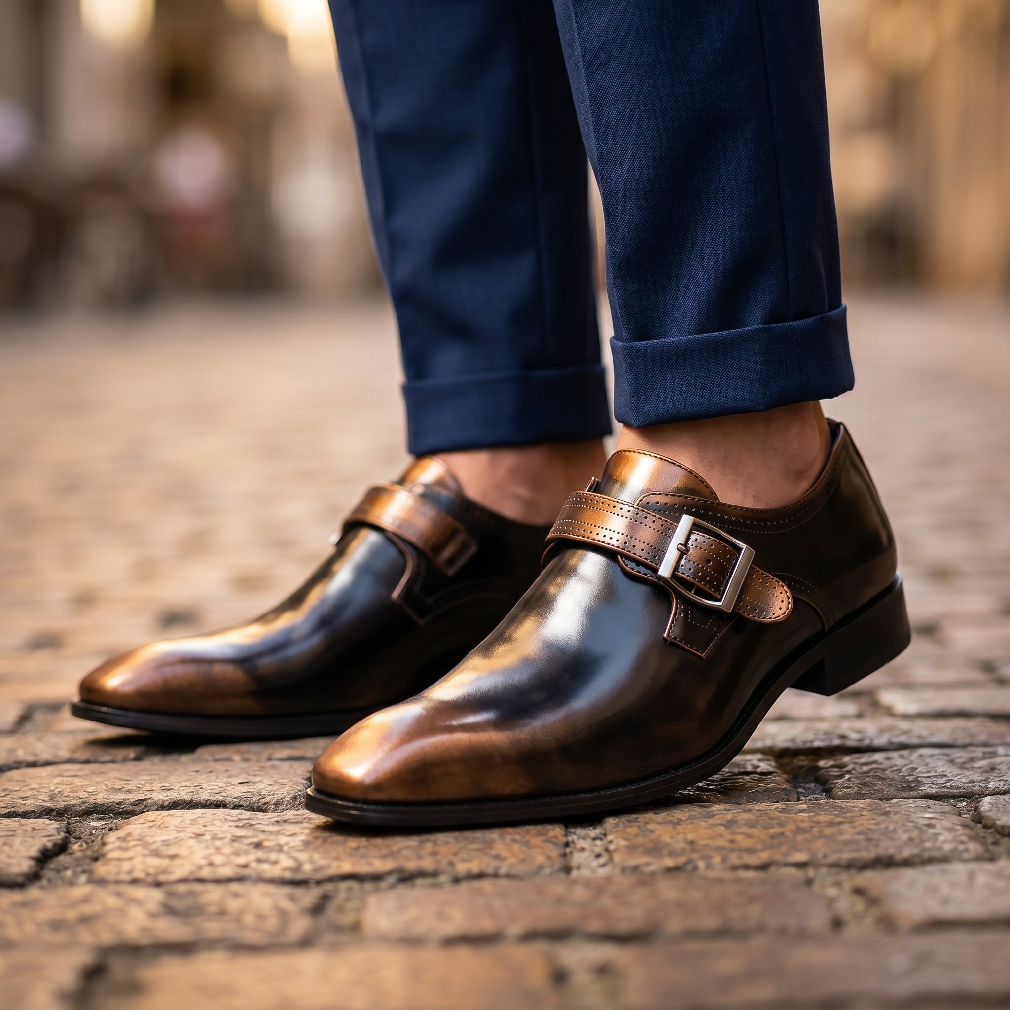 Rousseau Leather Monkstrap