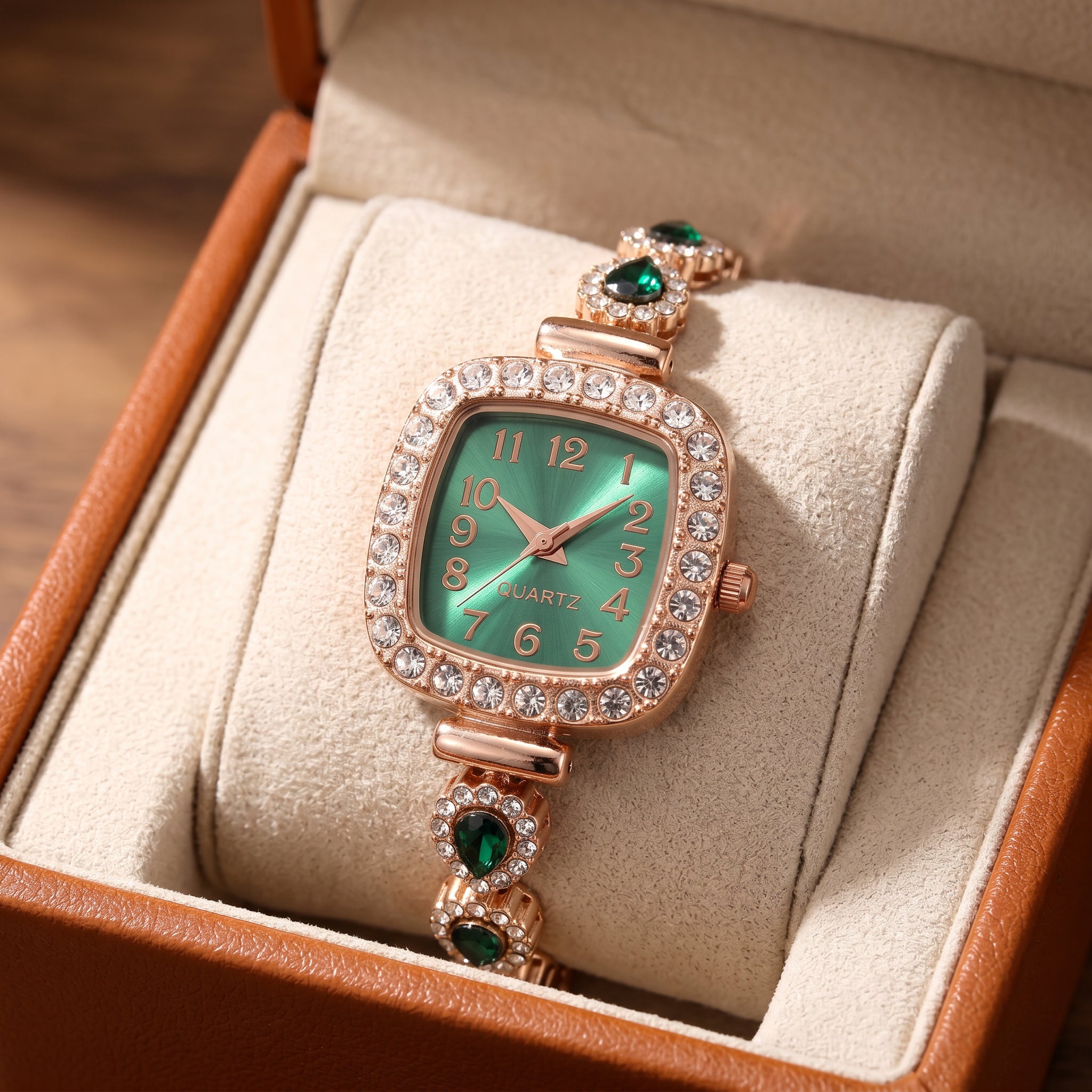 Aurelia Rhinestone Bracelet Watch