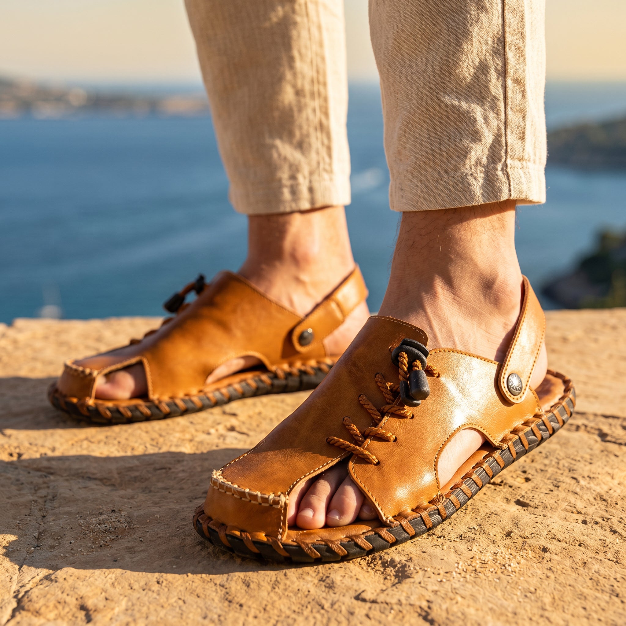 Herndon Genuine Leather Sandal