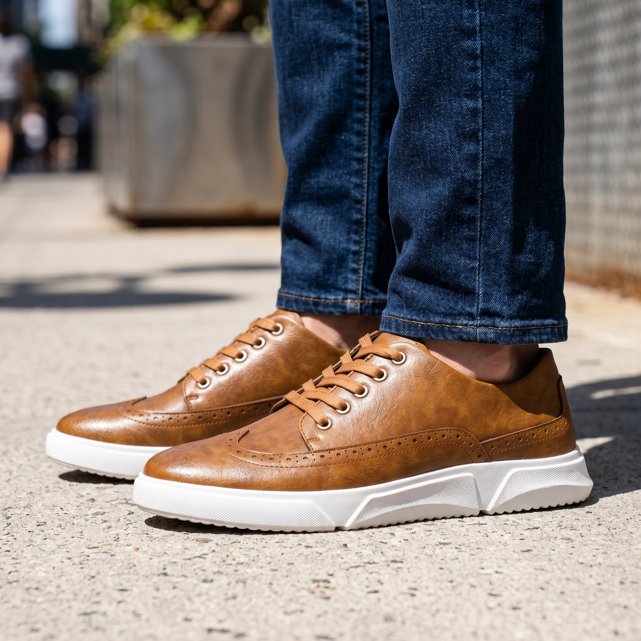 Gideon Leather Brogue Sneaker