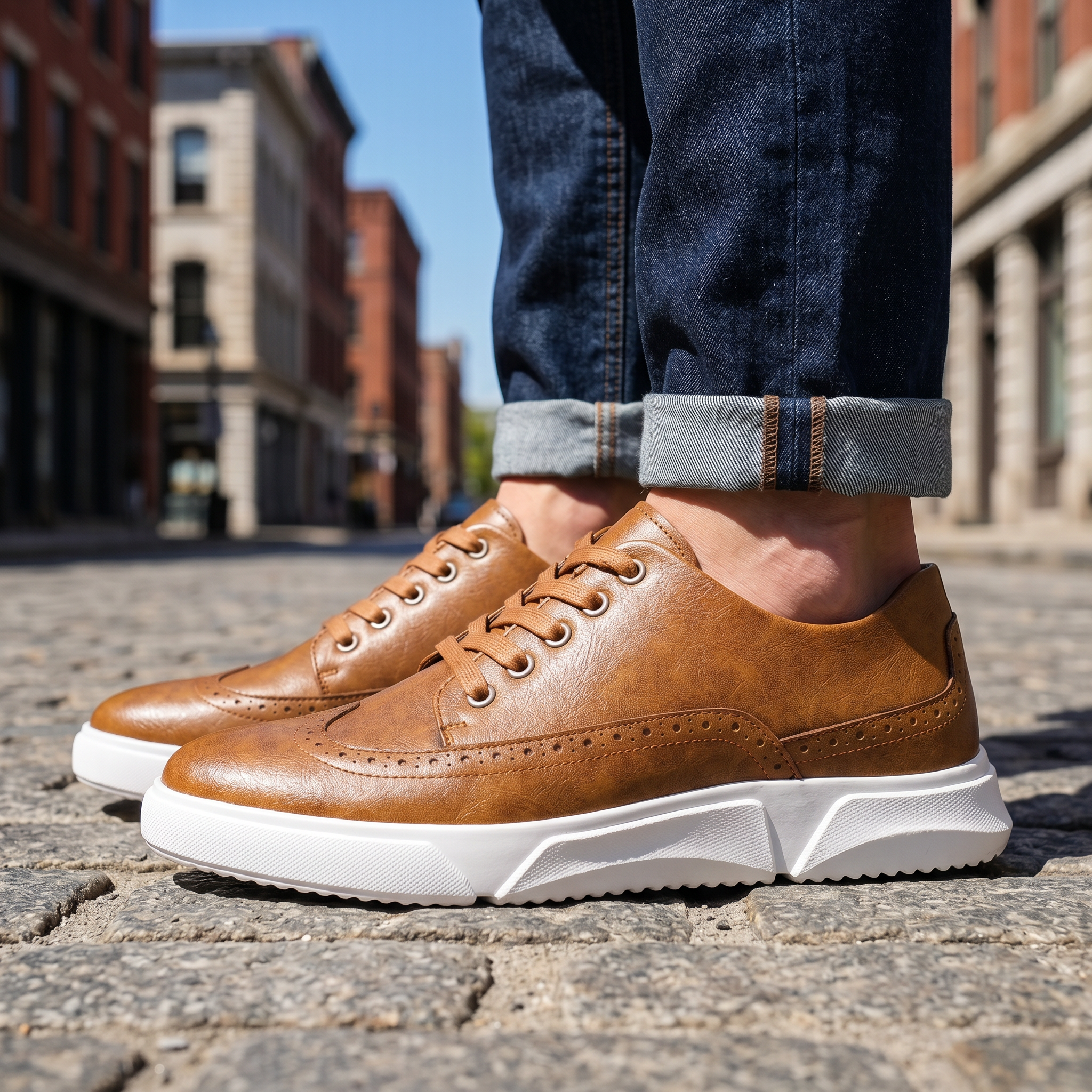 Gideon Leather Brogue Sneaker