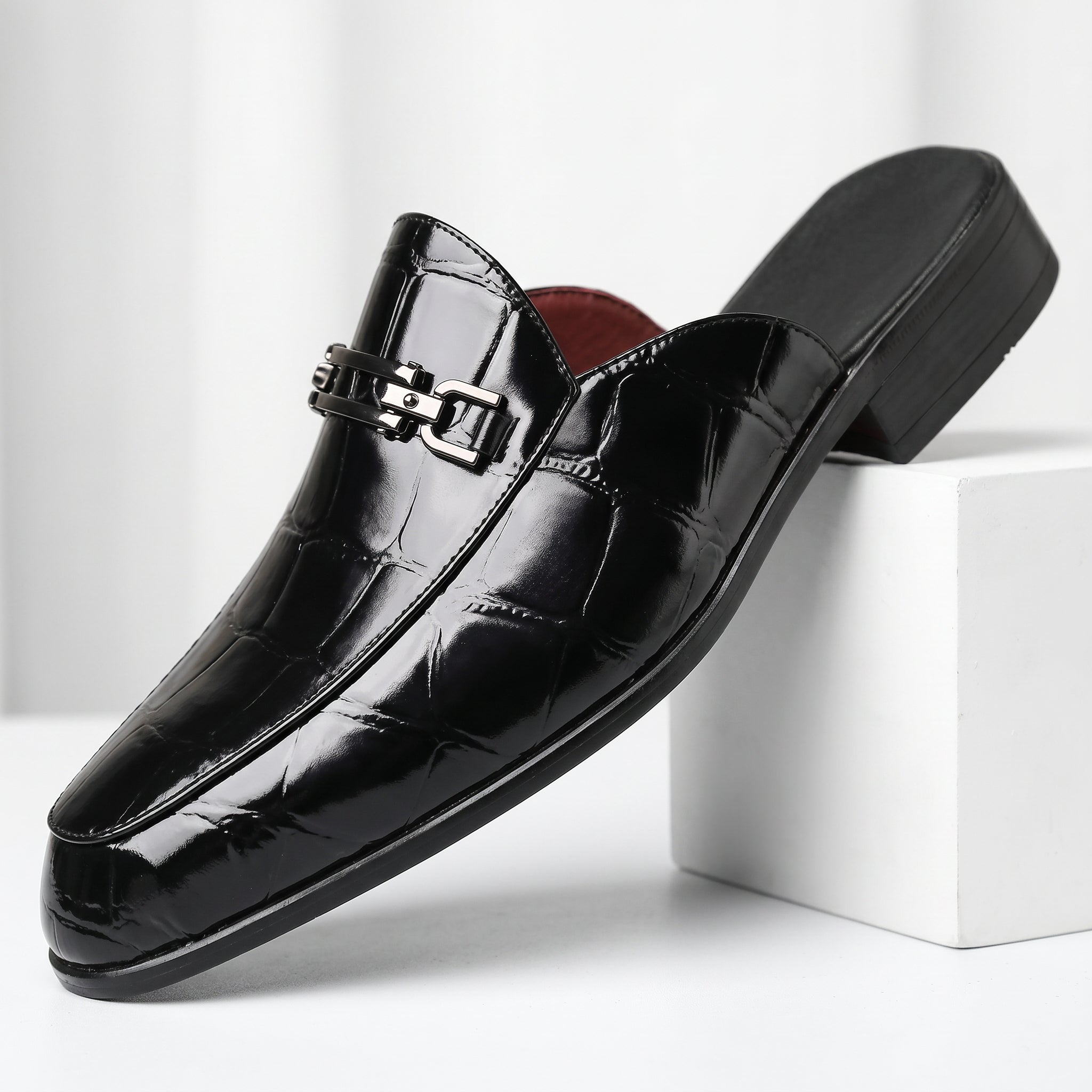 Montero Crocskin Mule