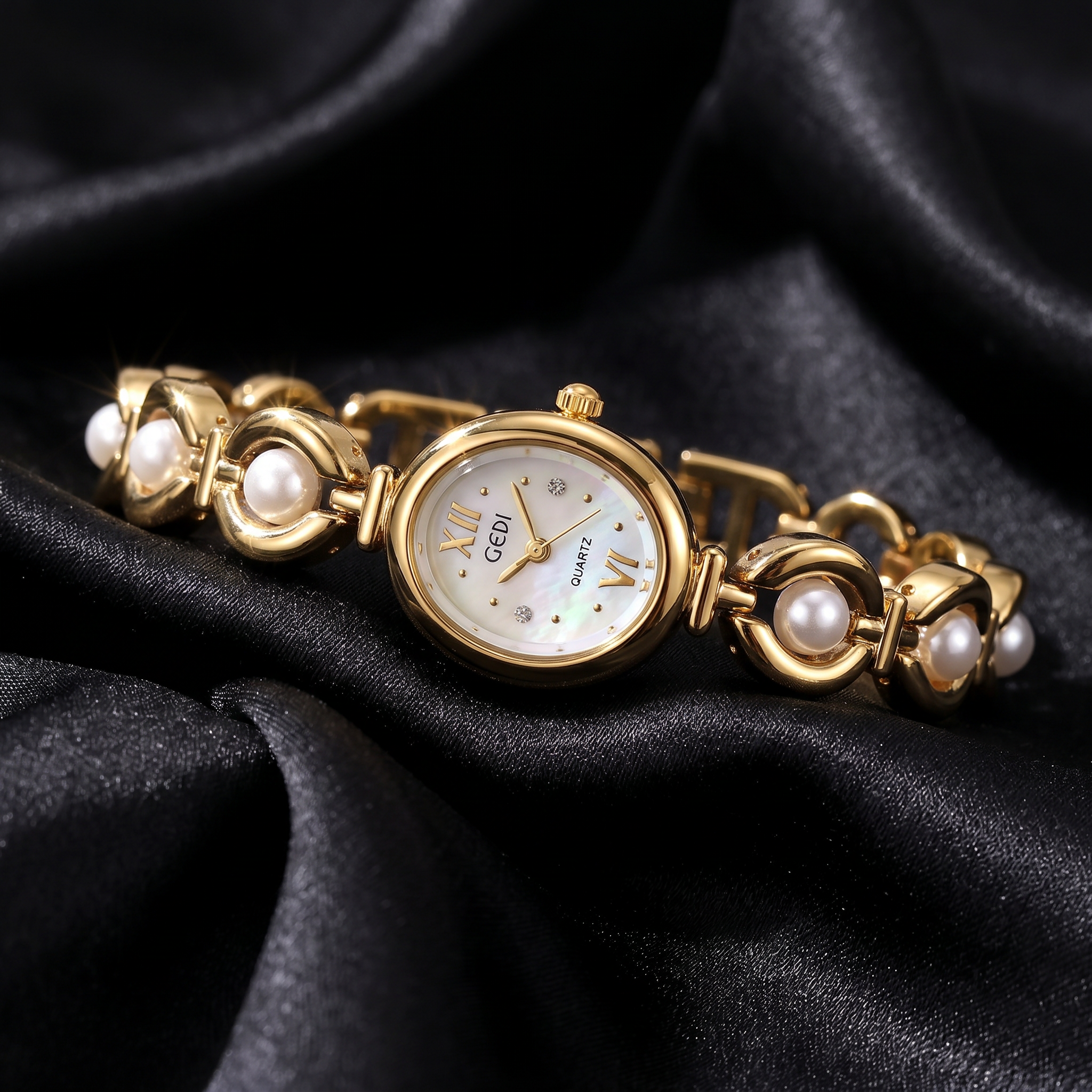Ivette Pearl Bracelet Watch