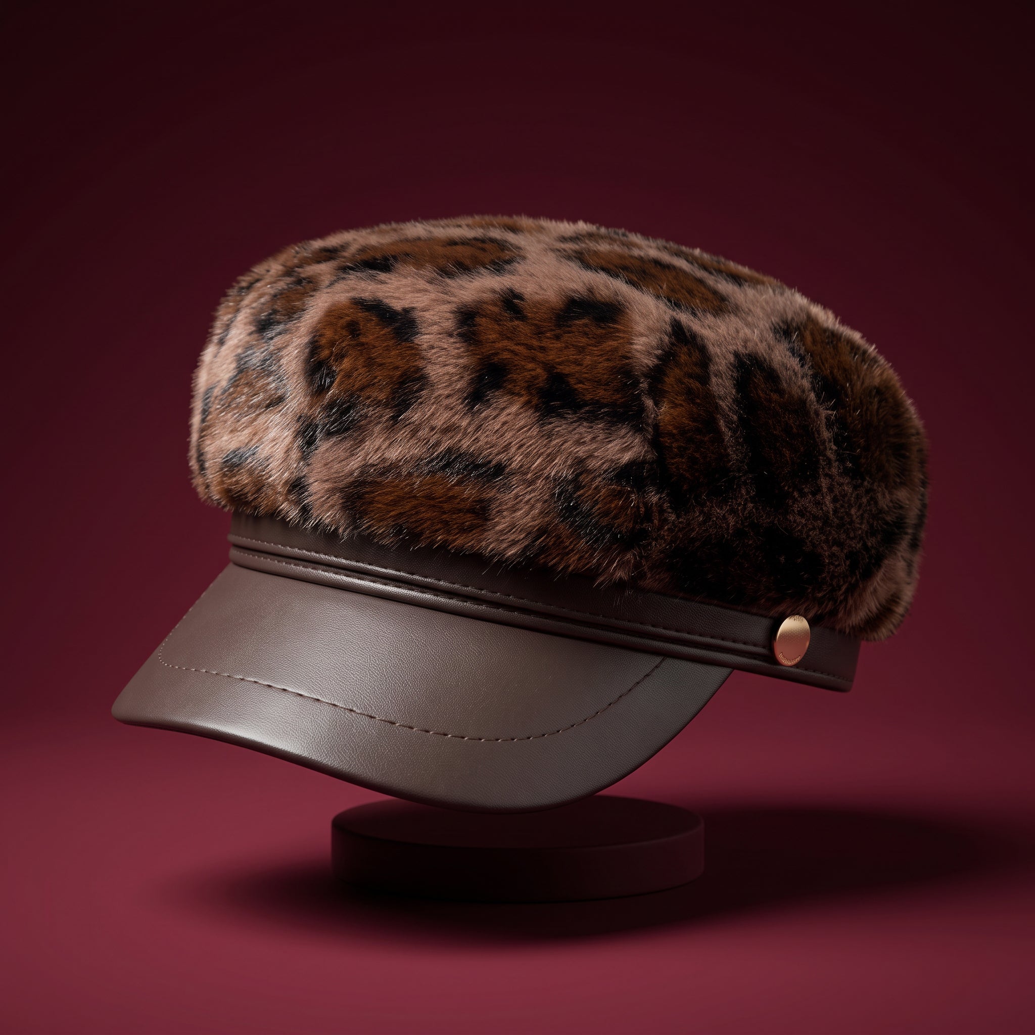 Francine Leopard Hat