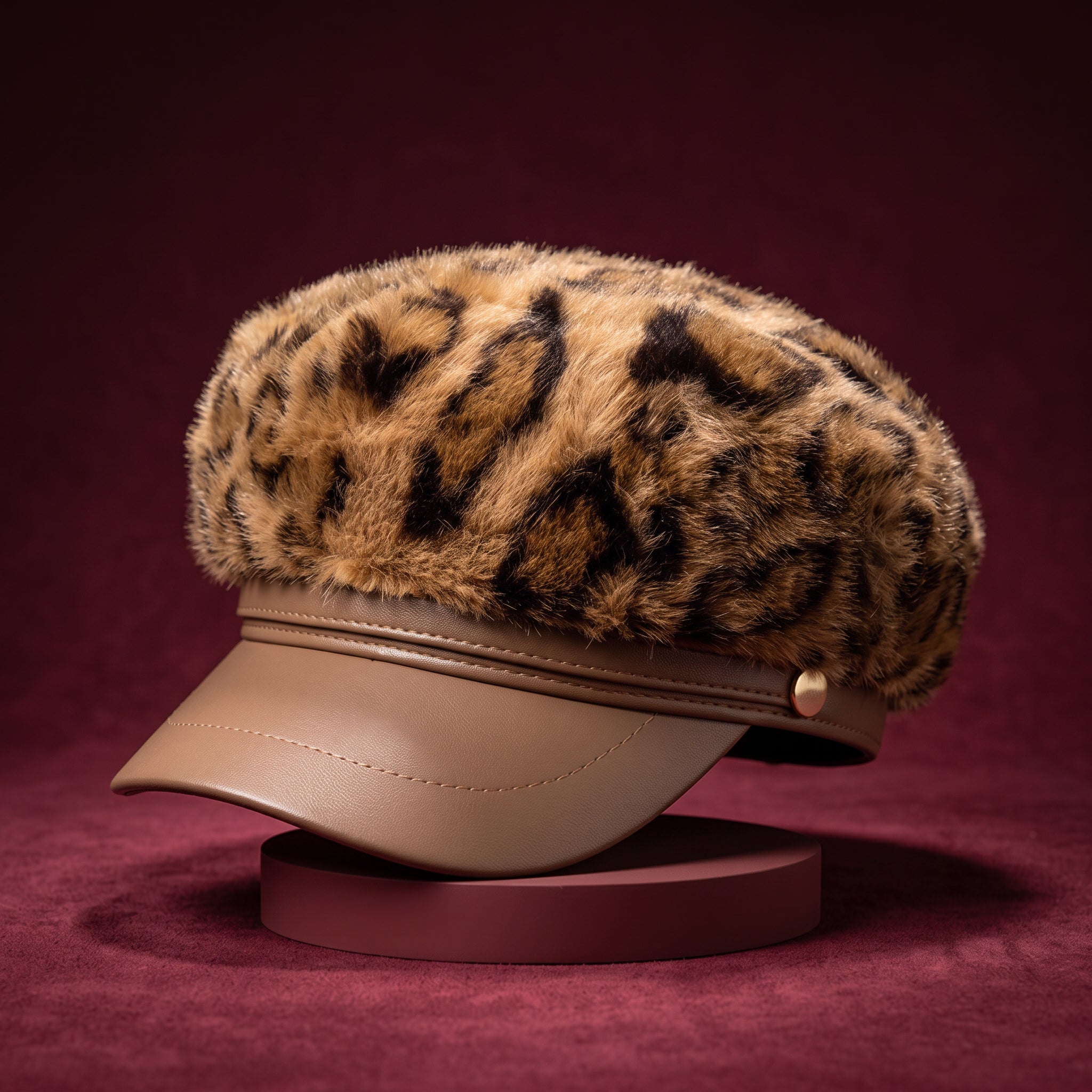 Francine Leopard Hat