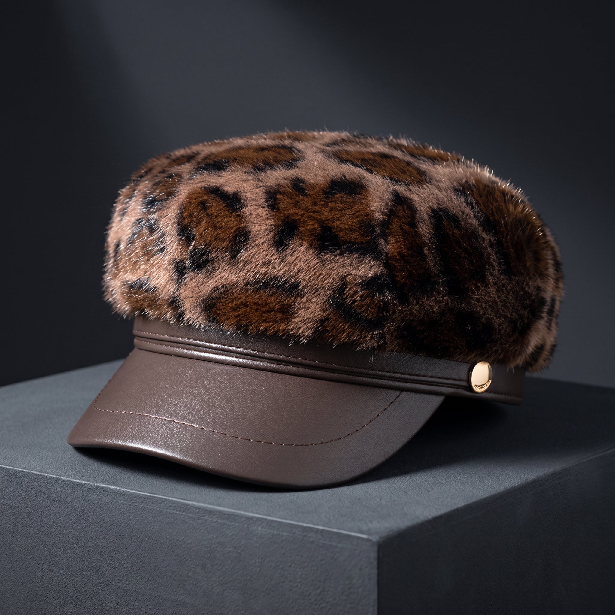 Francine Leopard Hat