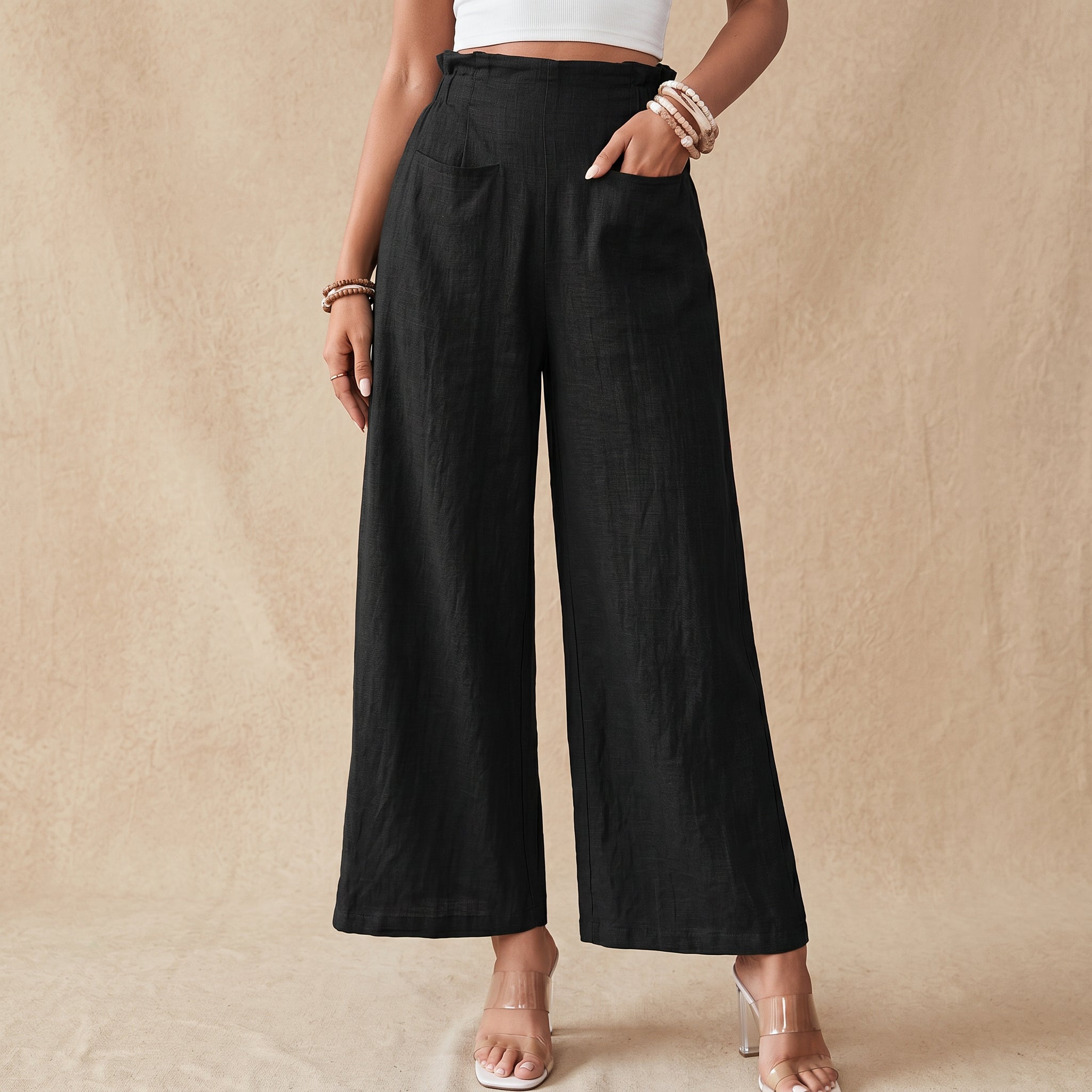 Verona Linen Wide-Leg Pant