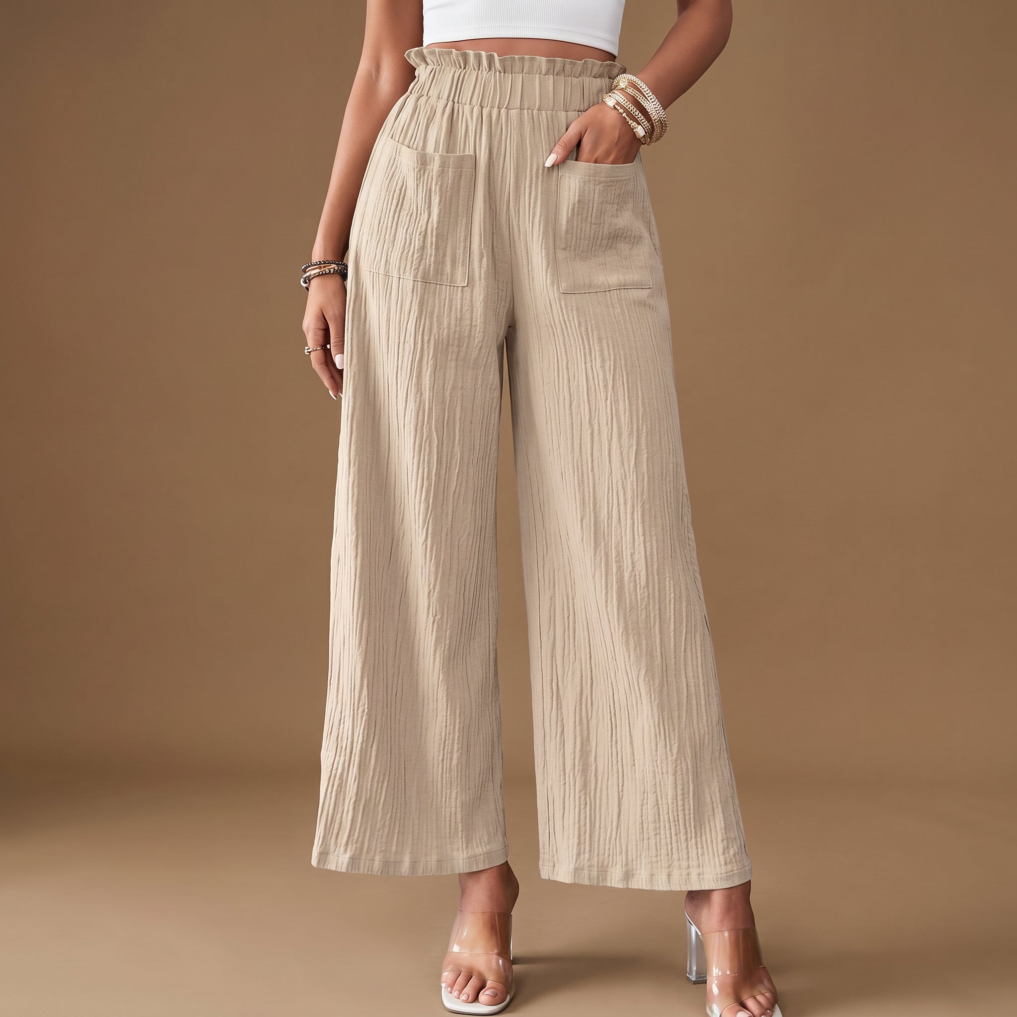 Verona Linen Wide-Leg Pant