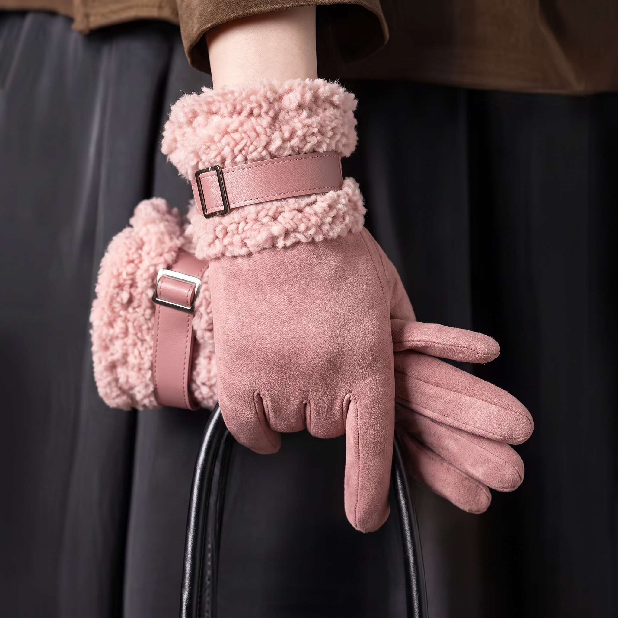 Ariana Fur Gloves