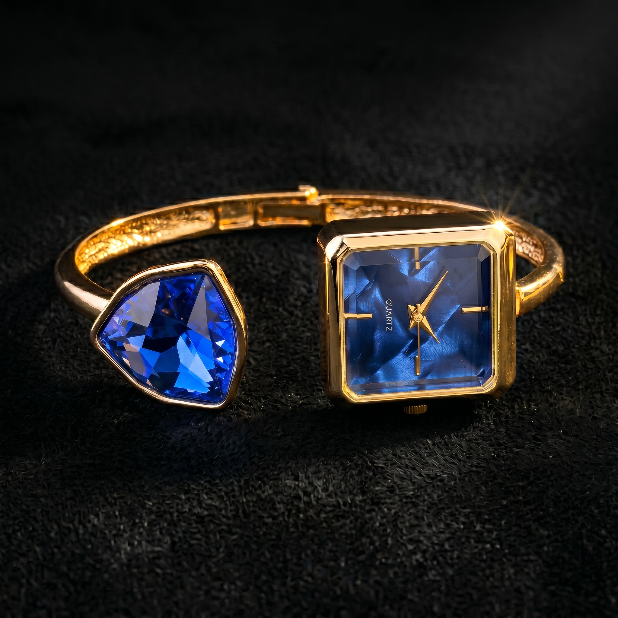 Geneva Gemstone Bangle Watch