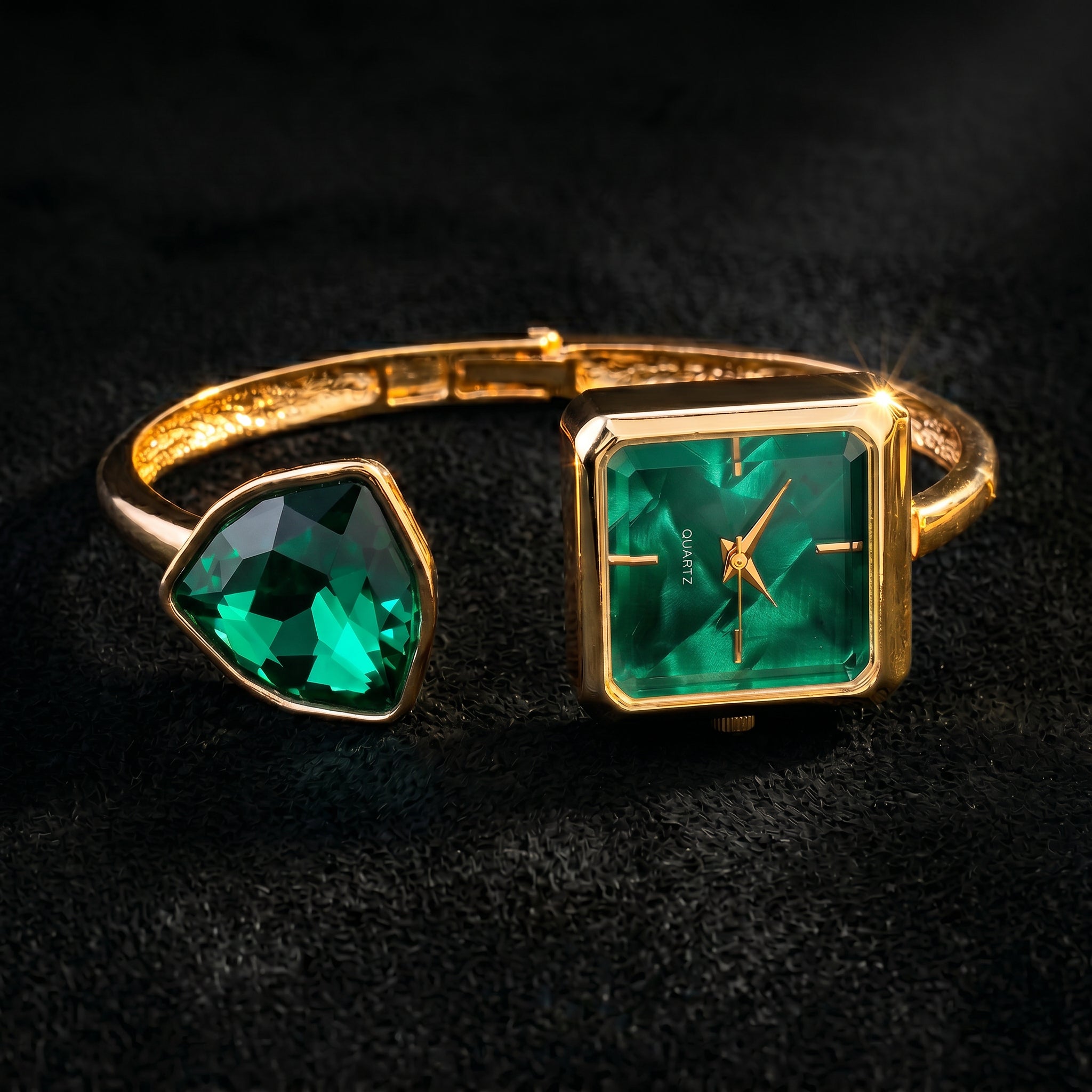 Geneva Gemstone Bangle Watch