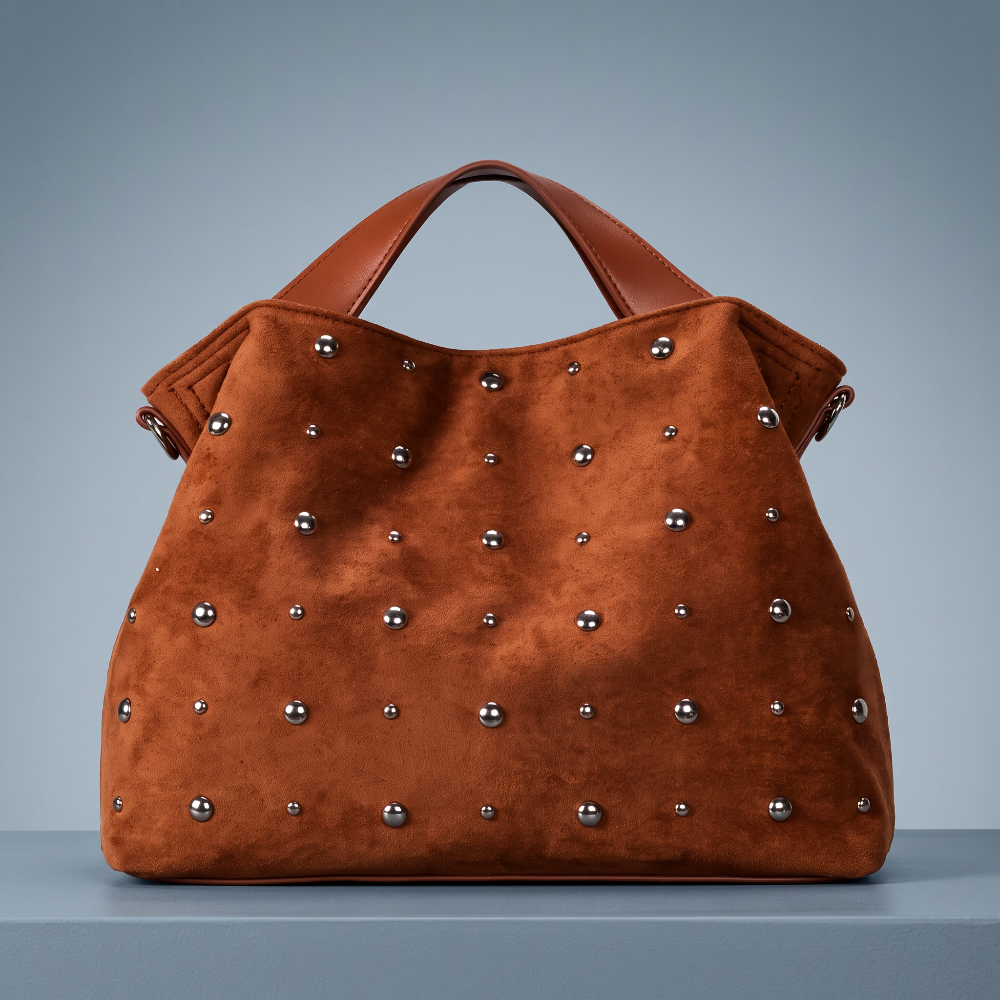 Corrine Suede Rivet Bag