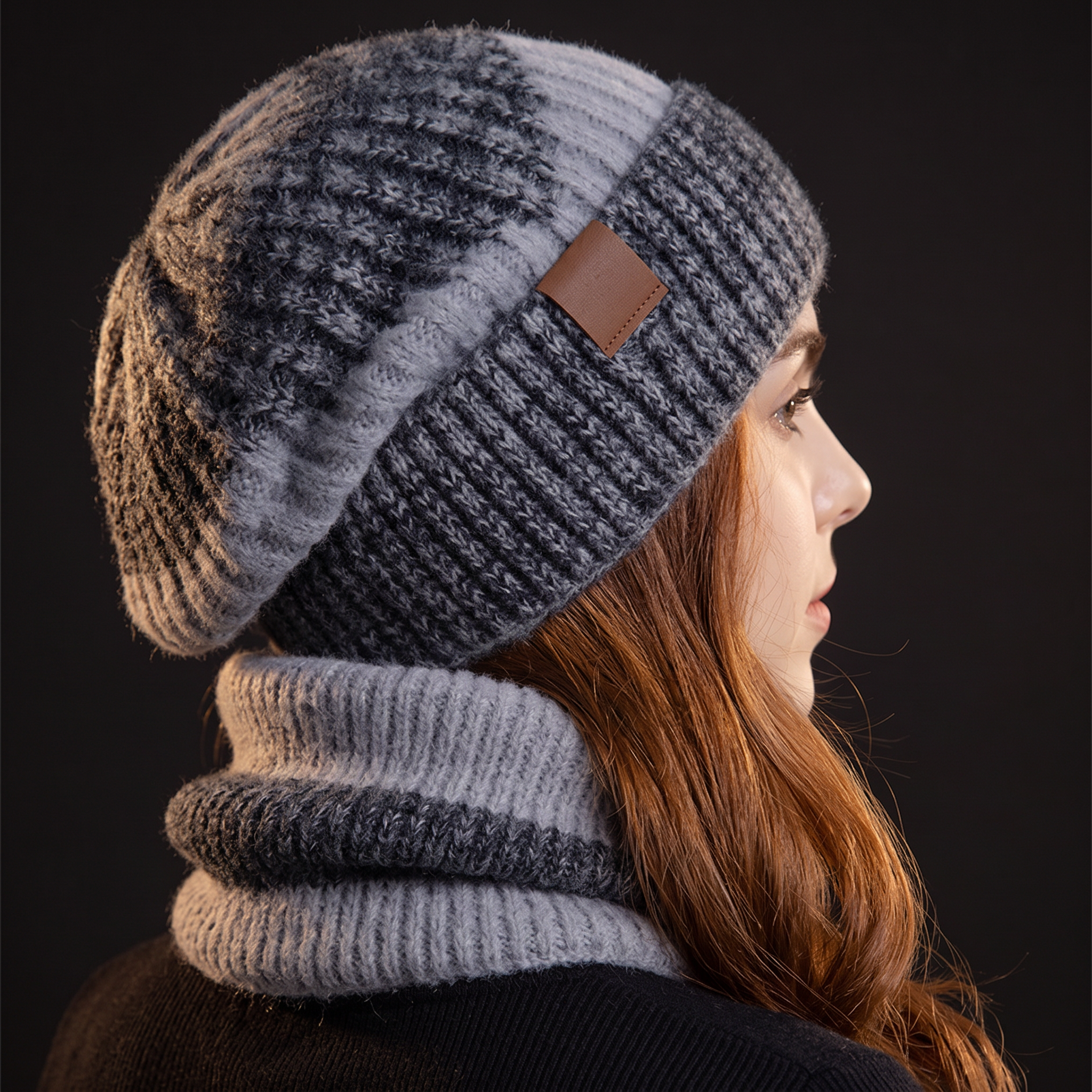 Evelyn Wool Hat Scarf Set
