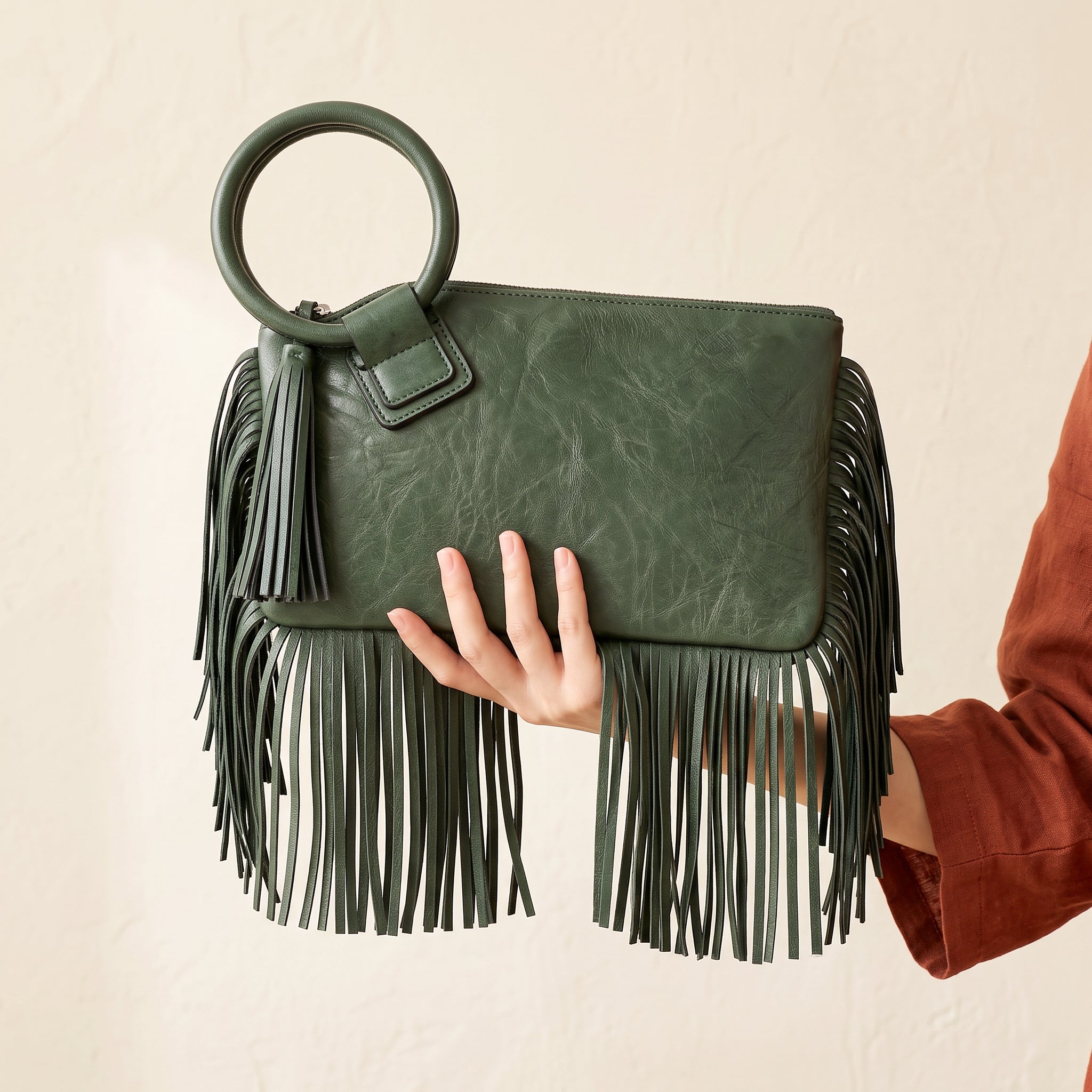 Aster Fringe Clutch Bag