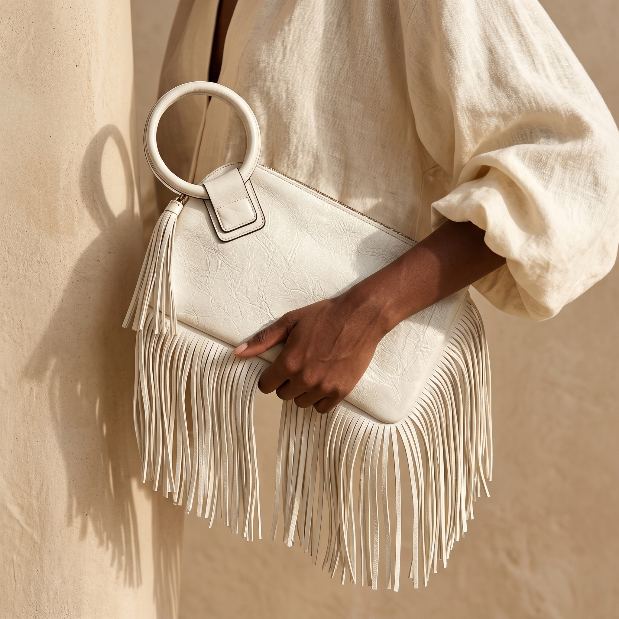 Aster Fringe Clutch Bag