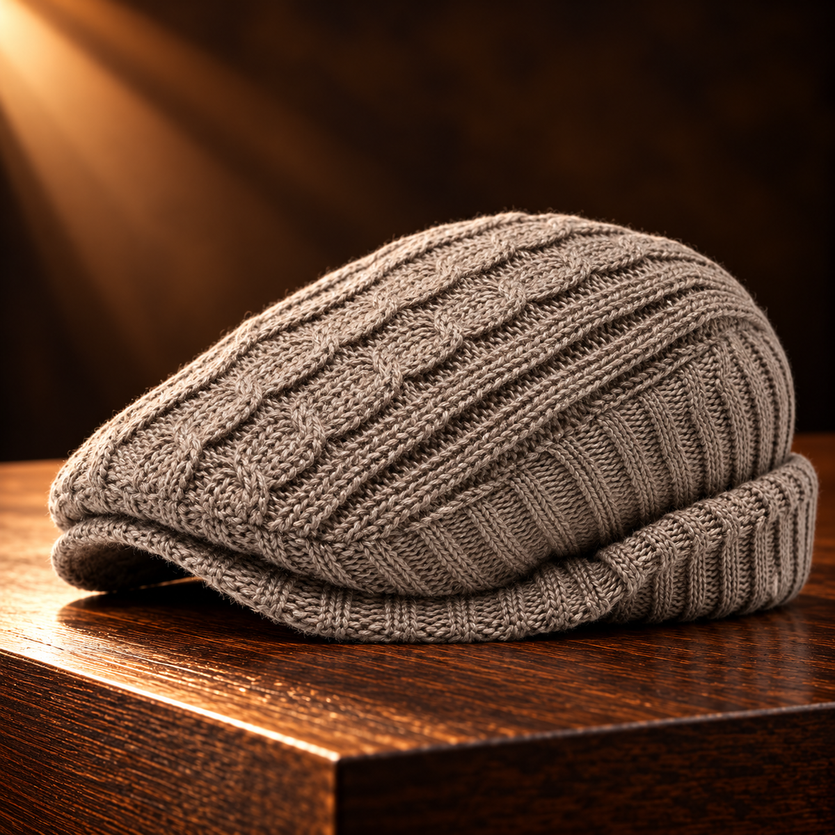 Oslo Cotton Knit Flat Cap