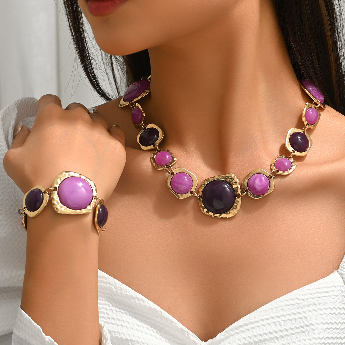 Azami Gemstone Jewelry Set
