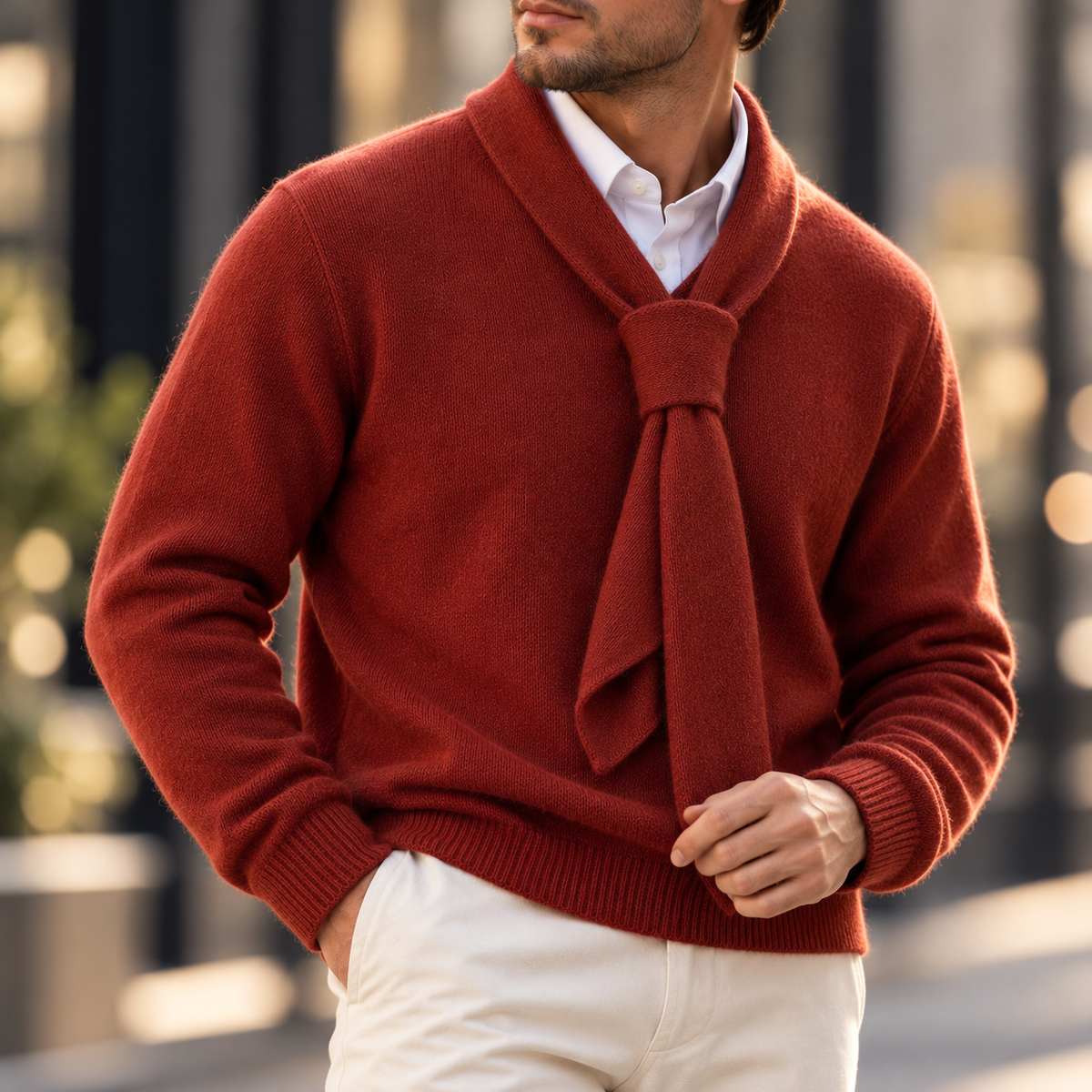 Murphy Knit Tie Sweater