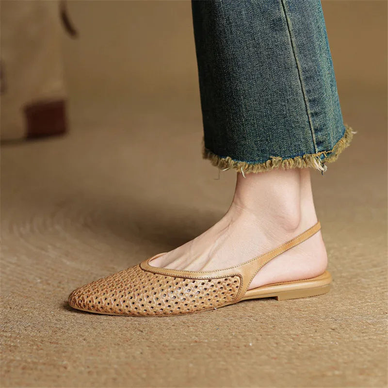 Francine Leather Slingback Mule