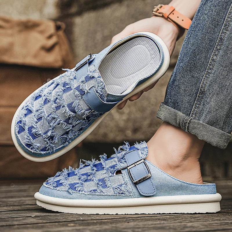Jaxon Denim Slides