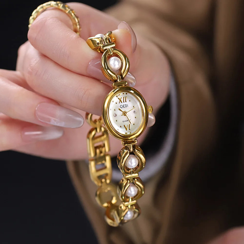 Ivette Pearl Bracelet Watch