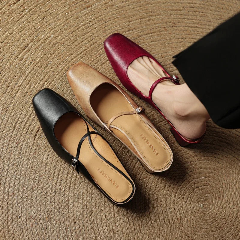 Cesia Leather Mary Jane Mule