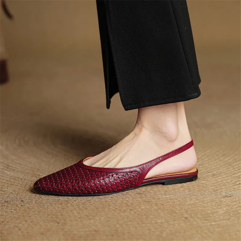 Francine Leather Slingback Mule