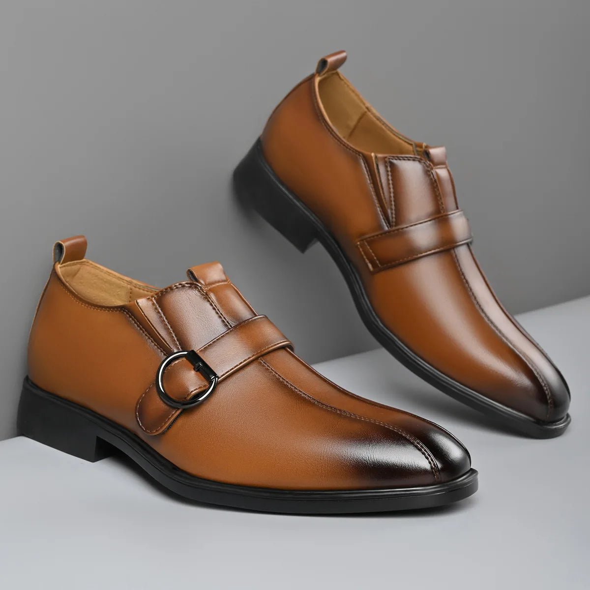 Carnegie Leather Monk Strap